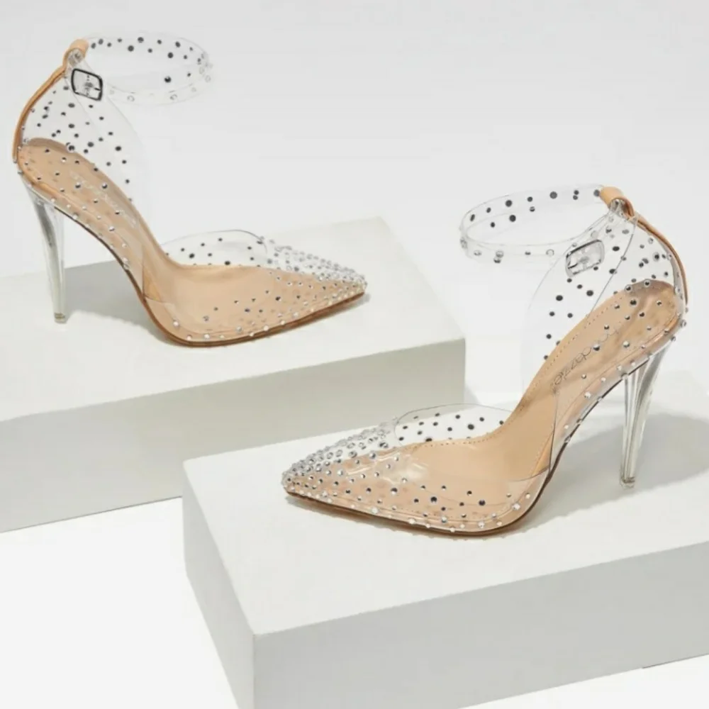 Mika Transparent Embellished Pump - Picture 2 of 6